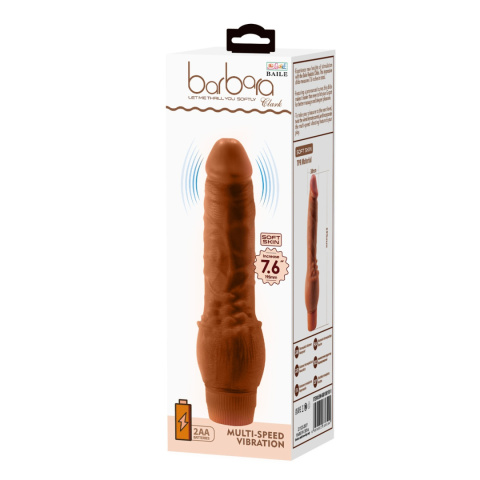 Wibrujące dildo (wibrator realistyczny) Barbara 7,6, na baterie, TPE, Baile, Clark Wibrujące dildo (wibrator realistyczny) Barbara 7,6, na baterie, TPE, Baile, Clark