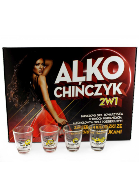 Alkochińczyk -gra towarzyska w dwóch wariantach: rozbierana i alkoholowa, 2w1 Alkochińczyk -gra towarzyska w dwóch wariantach: rozbierana i alkoholowa, 2w1