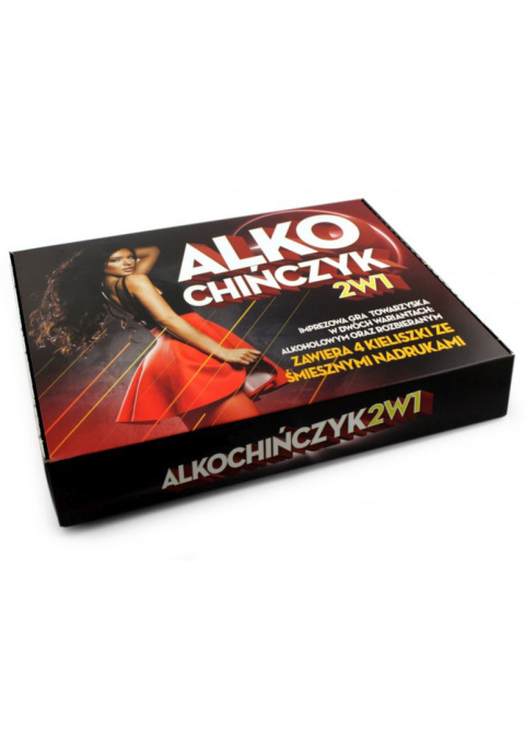 Alkochińczyk -gra towarzyska w dwóch wariantach: rozbierana i alkoholowa, 2w1 Alkochińczyk -gra towarzyska w dwóch wariantach: rozbierana i alkoholowa, 2w1