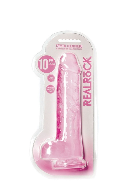 Dildo na przyssawce, bardzo duże, 10.0, krystalicznie fiołkowe lub różowe, TPE Dildo na przyssawce, bardzo duże, 10.0, krystalicznie fiołkowe lub różowe, TPE