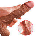 Dildo na przyssawce, teleskopowe, ruch posuwisto-rotacyjny, pilot bezprzewodowy, silikon płynny, podgrzewanie Dildo na przyssawce, teleskopowe, ruch posuwisto-rotacyjny, pilot bezprzewodowy, silikon płynny, podgrzewanie