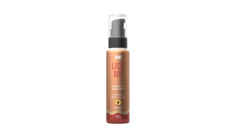 Lubrykant wodny INTT, jadalny, rozgrzewający, o smaku i zapachu brzoskwini, żel klasy spożywczej, 50 ml Lubrykant wodny INTT, jadalny, rozgrzewający, o smaku i zapachu brzoskwini, żel klasy spożywczej, 50 ml