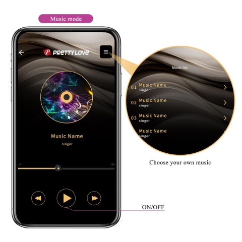 Masażer, stymulator dla par, August, sterowany smartfonem (na aplikację), typ: podkówka, Pretty Love Masażer, stymulator dla par, August, sterowany smartfonem (na aplikację), typ: podkówka, Pretty Love