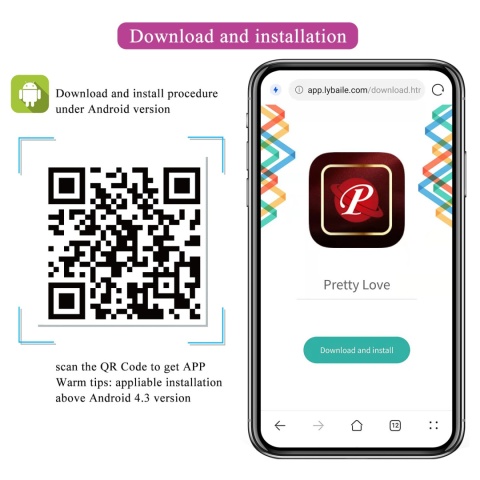 Masażer, stymulator dla par, August, sterowany smartfonem (na aplikację), typ: podkówka, Pretty Love Masażer, stymulator dla par, August, sterowany smartfonem (na aplikację), typ: podkówka, Pretty Love