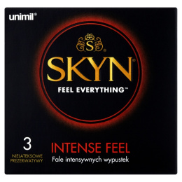 Prezerwatywy SKYN Intense Feel, bez lateksu, z wypustkami, 3 szt.