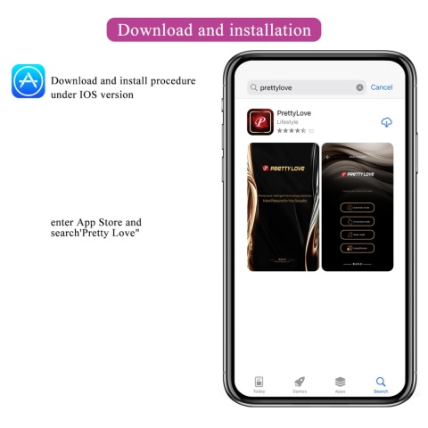 Wibrator ze stymulacją łechtaczki, w kształcie królika, sterowany smartfonem (na aplikację), Liam, Pretty Love