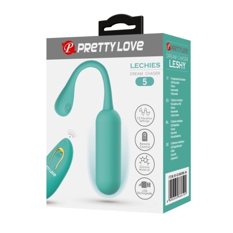 Wibrujące jajko Pretty Love Leshy z bezprzewodowym pilotem silikonowe Wibrujące jajko Pretty Love Leshy z bezprzewodowym pilotem silikonowe