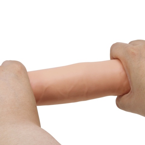 Klasyczne dildo z cyberskóry na przyssawce, z kręgosłupem, bez wibracji, TPR, Kable 8.3 Klasyczne dildo z cyberskóry na przyssawce, z kręgosłupem, bez wibracji, TPR, Kable 8.3