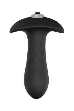Korek analny (zatyczka, plug) z elementem wibrującym, silikon, baterie, Diamond Plug