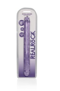 Krystaliczne, długie dildo dwustronne 18'', PVC, giętkie