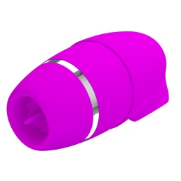 Masażer łechtaczki dwustronny wielofunkcyjny SHAKIRA, fala powietrza, uderzenia membrany i język, silikon, USB