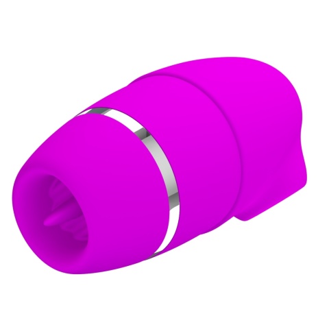 Masażer łechtaczki dwustronny wielofunkcyjny SHAKIRA, fala powietrza, uderzenia membrany i język, silikon, USB