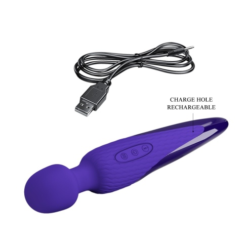 Masażer uniwersalny Antony, magiczna różdżka, masażer łechtaczki dotykowy, podgrzewanie, silikon, USB Masażer uniwersalny Antony, magiczna różdżka, masażer łechtaczki dotykowy, podgrzewanie, silikon, USB