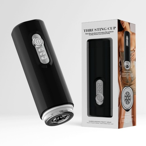 Masturbator posuwisto-zwrotny, masażer penisa z wibracjami, Thrusting Cup Masturbator posuwisto-zwrotny, masażer penisa z wibracjami, Thrusting Cup