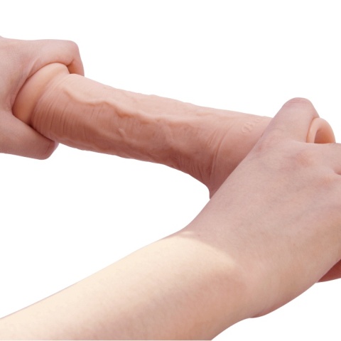 Dildo na przyssawce, Johnson 9.2, z dużą główką, TPE, bez wibracji Dildo na przyssawce, Johnson 9.2, z dużą główką, TPE, bez wibracji