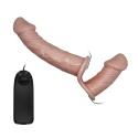 Strap-on podwójny, wibrujący, Ultra Passionate Harness Dual Baile, do zakładania przez kobietę, TPR