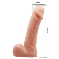 Strap-on, wersja zakładana przez kobietę, dildo z jądrami, bez wibracji, PVC, Baile2 Strap-on, wersja zakładana przez kobietę, dildo z jądrami, bez wibracji, PVC, Baile2