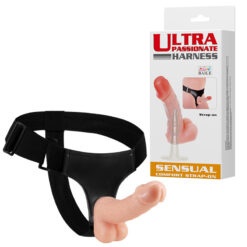 Strap-on, wersja zakładana przez kobietę, dildo z jądrami, bez wibracji, PVC, Baile2 Strap-on, wersja zakładana przez kobietę, dildo z jądrami, bez wibracji, PVC, Baile2