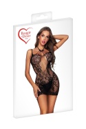 Sukienka czarna z siatki, Paris, nylon, poliamid, elastan Sukienka czarna z siatki, Paris, nylon, poliamid, elastan