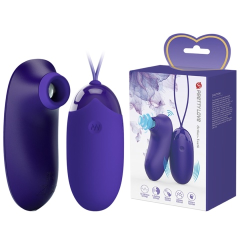 Zestaw zabawek dla pań, 2w1, bezdotykowy masaż łechtaczki i wibrujące jajko zdalnie sterowane, ORTHUS, silikon, USB Zestaw zabawek dla pań, 2w1, bezdotykowy masaż łechtaczki i wibrujące jajko zdalnie sterowane, ORTHUS, silikon, USB