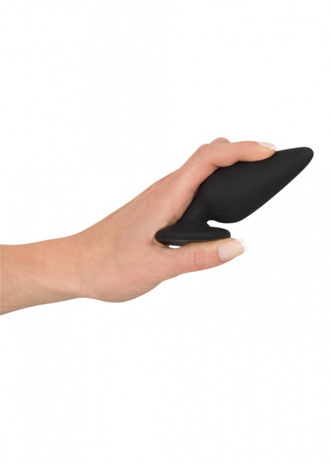 Korek analny na podstawce, rozmiar L, 135 g, (zatyczka analna, plug) Black Velvet, silikon, rozmiar L Korek analny na podstawce, rozmiar L, 135 g, (zatyczka analna, plug) Black Velvet, silikon, rozmiar L
