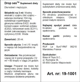Hiszpańska mucha, Spanish Fly Exclusive, krople wzmacniające libido, 15 ml