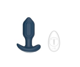 Korek analny z wibracjami i pilotem bezprzewodowym, Victoria, można nosić w każdej pozycji, silikon, USB