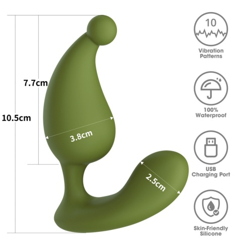 Masażer prostaty Apex Allure, wibracje, silikon, USB Masażer prostaty Apex Allure, wibracje, silikon, USB