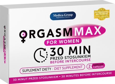 Suplement diety, poprawa libido u kobiet, Orgasmmax, pudełko 2 kapsułki. Suplement diety, poprawa libido u kobiet, Orgasmmax, pudełko 2 kapsułki.