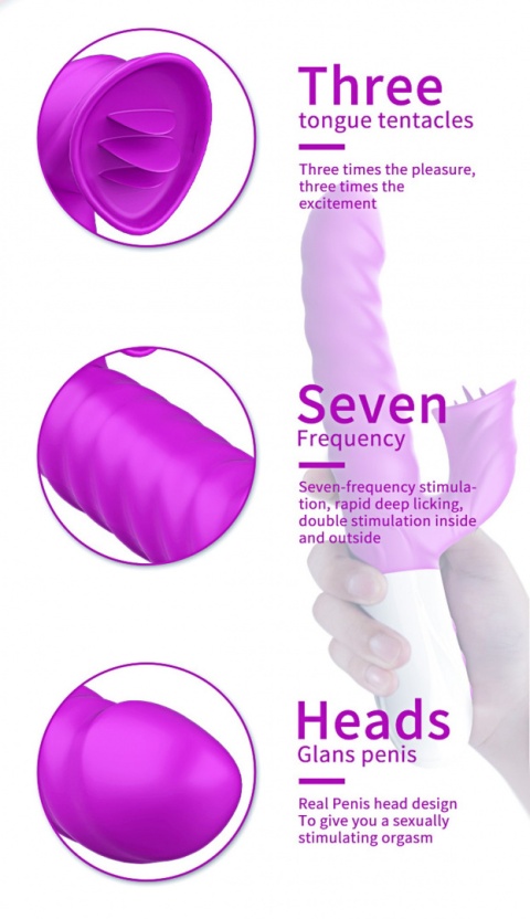 Wibrator Fox V40, Boss of Toys, podgrzewany, silikon, USB