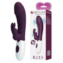 Wibrator Naughty Bunny, stymulacja łechtaczki, silikon, ABS, 30 trybów wibracji Wibrator Naughty Bunny, stymulacja łechtaczki, silikon, ABS, 30 trybów wibracji