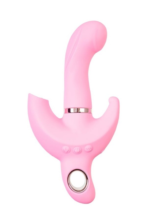 Wibrator Twistme do stymulacji 3 punktów jednocześnie, z obrotowym wałem głównym, USB, silikon Wibrator Twistme do stymulacji 3 punktów jednocześnie, z obrotowym wałem głównym, USB, silikon