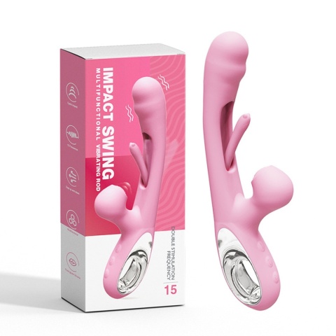 Wielozadaniowy, wibrator udarowy, do łechtaczki i punktu G, silikon, USB, Impact Swing Wielozadaniowy, wibrator udarowy, do łechtaczki i punktu G, silikon, USB, Impact Swing