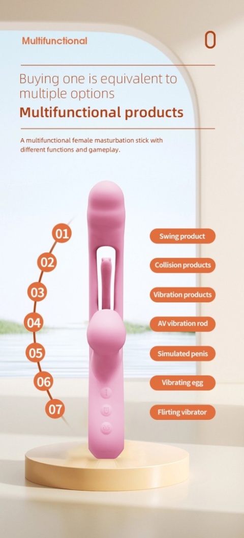 Wielozadaniowy, wibrator udarowy, do łechtaczki i punktu G, silikon, USB, Impact Swing Wielozadaniowy, wibrator udarowy, do łechtaczki i punktu G, silikon, USB, Impact Swing