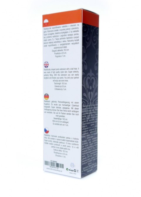 Nakładka na penisa z otworem na jądra Perfect Sleeve Boss Series Nakładka na penisa z otworem na jądra Perfect Sleeve Boss Series