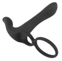 Masażer dla par, stymulator do używania podczas stosunku, z 2 punktami wibracji,Black Velvet