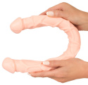 Podwójne dildo Nature Skin, TPR, realistyczne, giętkie, długie. Podwójne dildo Nature Skin, TPR, realistyczne, giętkie, długie.