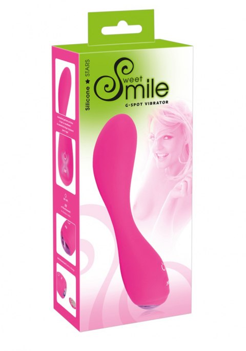 Wibrator Smile G-Spot, na baterie, giętki, do stymulacji punktu G. Wibrator Smile G-Spot, na baterie, giętki, do stymulacji punktu G.