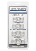 Titanman C ring Set - zestaw pierscieni erekcyjnych. Titanman C ring Set - zestaw pierscieni erekcyjnych.