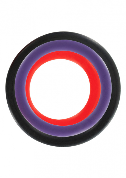 Zestaw 3 pierścieni Triple C-Ring, TPR, ToyJoy Zestaw 3 pierścieni Triple C-Ring, TPR, ToyJoy