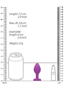 Silikonowy korek analny (zatyczka analna, plug) serce, rozmiar S, Ouch! Silikonowy korek analny (zatyczka analna, plug) serce, rozmiar S, Ouch!