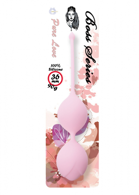 Kulki gejszy (trening mięśni Kegla), z mimośrodem, silikon, 3,6 cm/90 g, Boss of Toys Kulki gejszy (trening mięśni Kegla), z mimośrodem, silikon, 3,6 cm/90 g, Boss of Toys