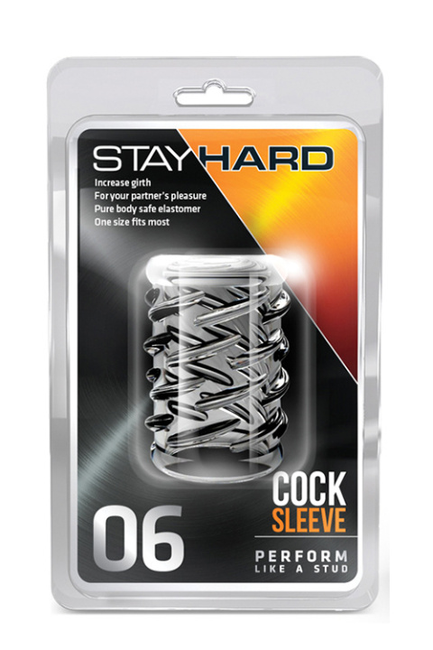 Nakładka na penisa Stay Hard 06, stymulująca kobietę, TPR Nakładka na penisa Stay Hard 06, stymulująca kobietę, TPR