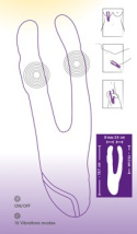 Podwójny wibrator / stymulator Sweet Smile Double Vibrator