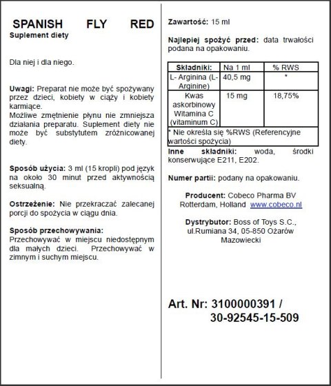 Preparat w kroplach wspomagający libido u kobiet (hiszpańska mucha - afrodyzjak) Preparat w kroplach wspomagający libido u kobiet (hiszpańska mucha - afrodyzjak)
