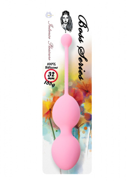 Kulki gejszy (trening mięśni Kegla), z mimośrodem, podwójne, silikon, Boss of Toys, 3,2 cm/165 g