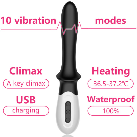 Wibrator analny lub waginalny do masażu punktu G lub prostaty z funkcją podgrzewania, Fox, Bailey 2 Wibrator analny lub waginalny do masażu punktu G lub prostaty z funkcją podgrzewania, Fox, Bailey 2