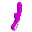 Wibrator ze stymulacją łechtaczki, Elmer Pretty Love, USB, Silikon Wibrator ze stymulacją łechtaczki, Elmer Pretty Love, USB, Silikon