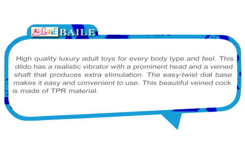Dildo z wibracjami (wibrator realistyczny Barbara 8,8, na baterie, TPE, Baile, Bob Dildo z wibracjami (wibrator realistyczny Barbara 8,8, na baterie, TPE, Baile, Bob