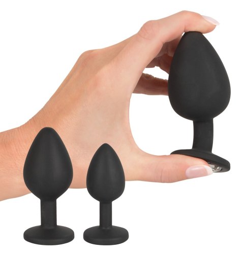 Zestaw korków analnych z gruszką, Black Velvet (korek) Zestaw korków analnych z gruszką, Black Velvet (korek)